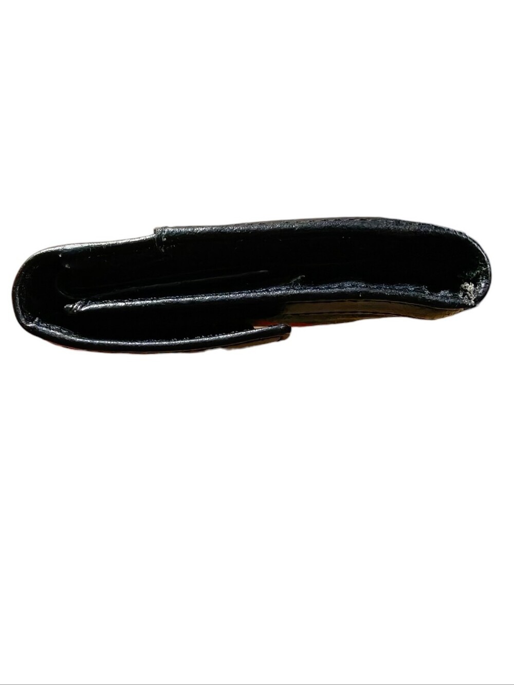 Fucci Black Faux Leather Long Wallet with Green-Red Web Stripe - Picture 8 of 12